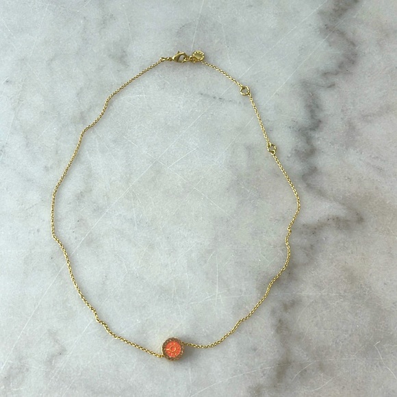 BIMBA Y LOLA Logo Crystals Chain Necklace | Love Collection Bimba Y Lola Coral - Picture 3 of 14